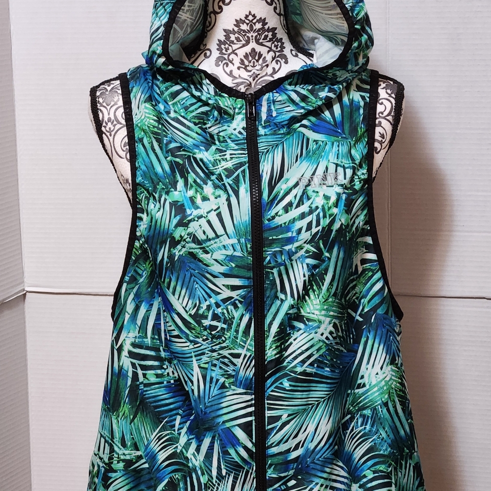VS PINK Hooded Vest Swimsuit Cover-up M/L